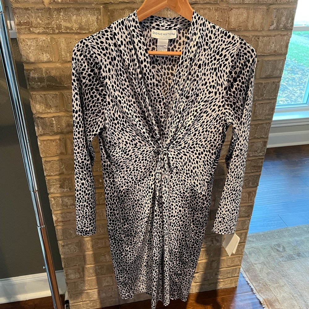 Doncaster animal print dress.
